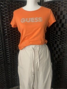 Old Navy Cream Drawstring Cargo/Joggers